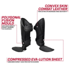 Протектори за крака - RDX T15 Noir Black Shin Instep Guards - Black/Black